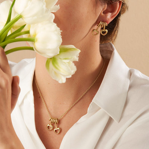 Collana con due cuori