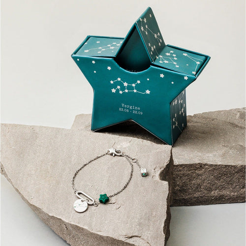 Bracciale con stella e pendente "Vergine"