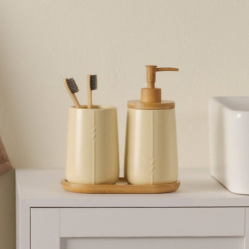 Set bagno Bloom, champagne