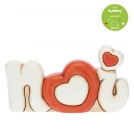 Scritta in ceramica NOI