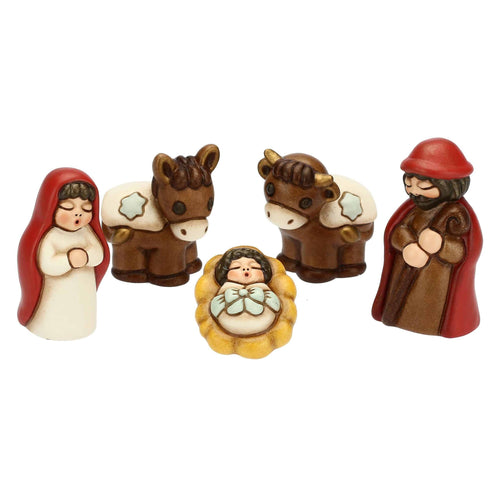 Mini Presepe con stella cometa in ceramica