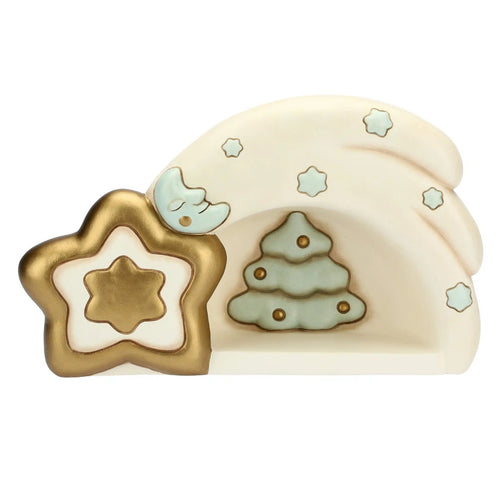 Mini Presepe con stella cometa in ceramica