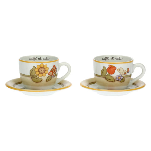 Set 2 tazze Grandi da colazione Country