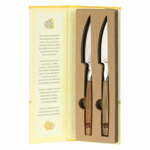 Set 2 coltelli per carne Country