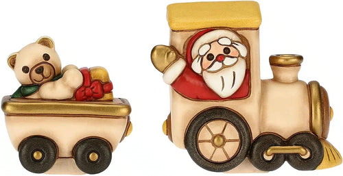Villaggio di Natale con Babbo Natale