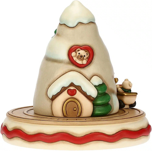Villaggio di Natale con Babbo Natale