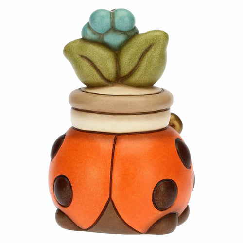 Coccinella con piantina Fiori e Fantasia