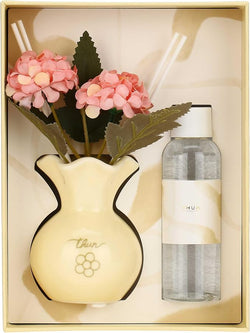 Confezione regalo mini diffusore con fiori, taupe