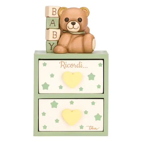 Set mini cassettiera con Teddy
