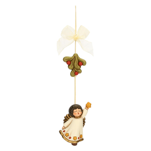 Acchiappasogni angelo con vischio in ceramica Sorprese di Natale - THUN A1202A82