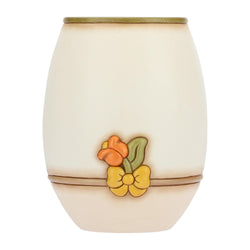 Vaso Country con fiori e farfalla grande