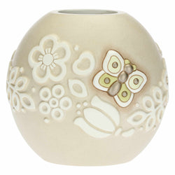 Vaso Prestige con farfalla e fiori piccolo