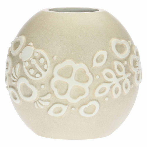 Vaso Prestige con farfalla e fiori piccolo