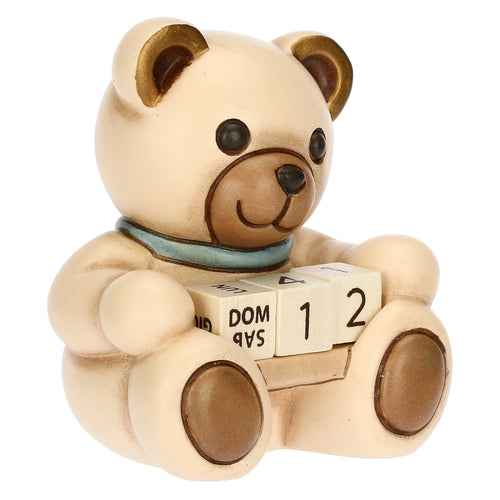 Mini calendario Teddy lui in ceramica