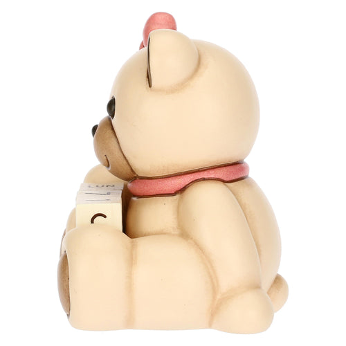 Mini calendario Teddy lei in ceramica