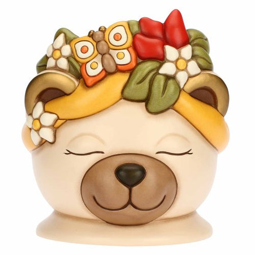 Cachepot Tina in ceramica, Testa Teddy e Tina grande