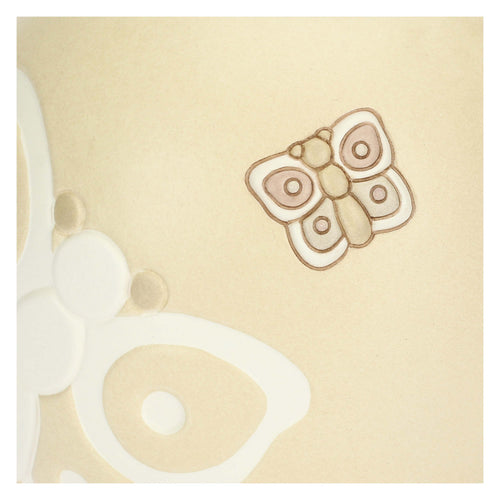 Coprivaso in ceramica Iconic Elegance rosa, piccolo
