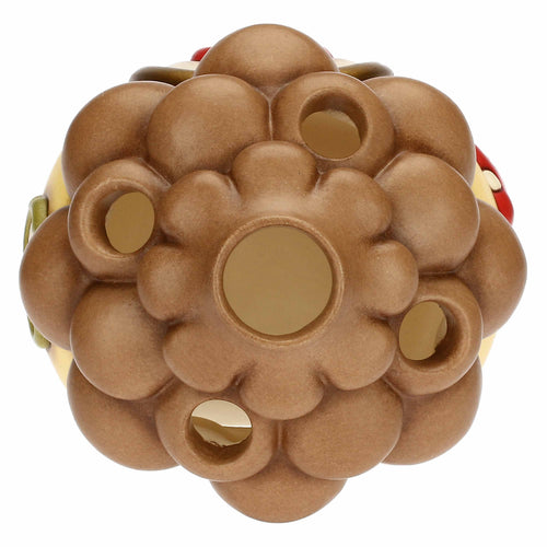 Porta tea-light casetta a forma di pigna in ceramica Inverno Incantato
