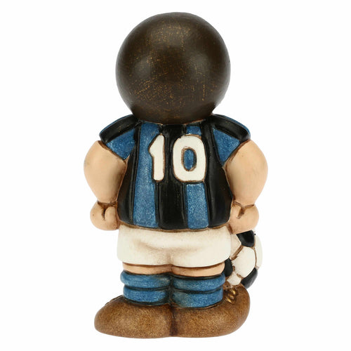 Bimbo calciatore nero azzurro piccolo