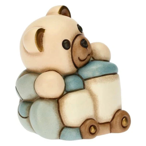 Teddy con trenino, lui