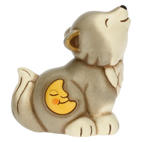 Lupo Noah con luna piccolo Regali d'inverno