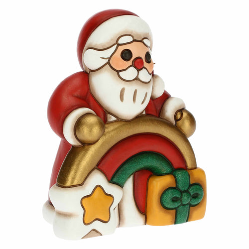 Babbo Natale con arcobaleno in ceramica Desideri Di Natale - THUN F3298A82