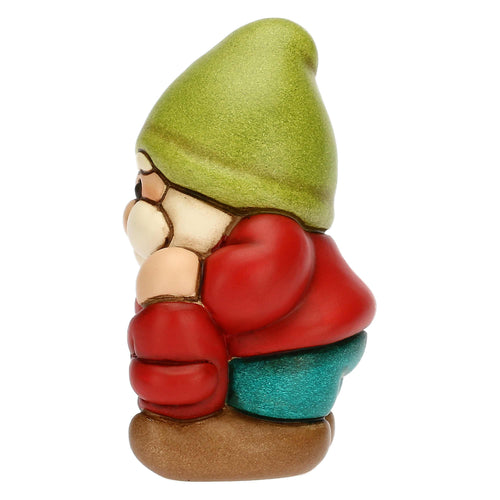 Gnomo Oliver Buon Anno 2024 in ceramica