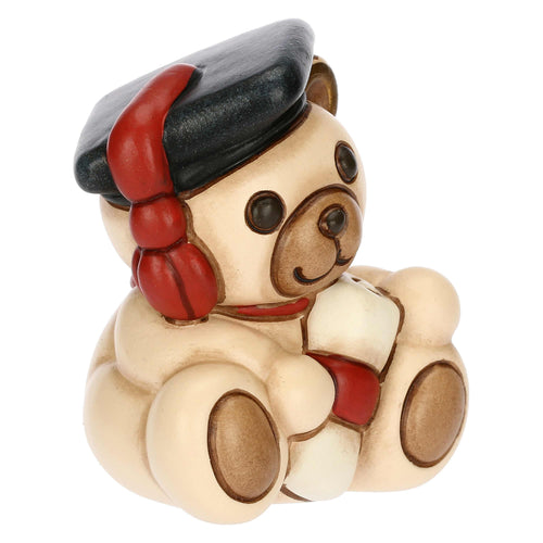 Teddy laurea in ceramica, piccolo