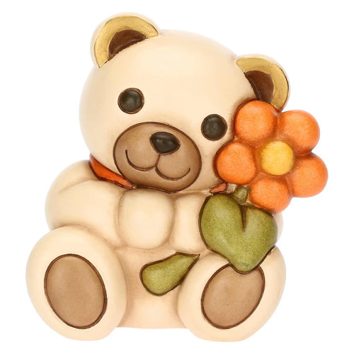 Teddy con fiore Primavera medio