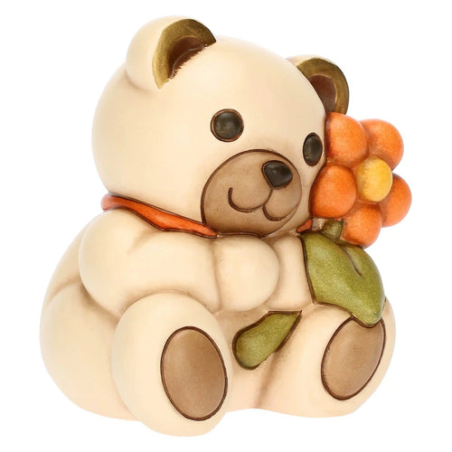 Teddy con fiore Primavera medio
