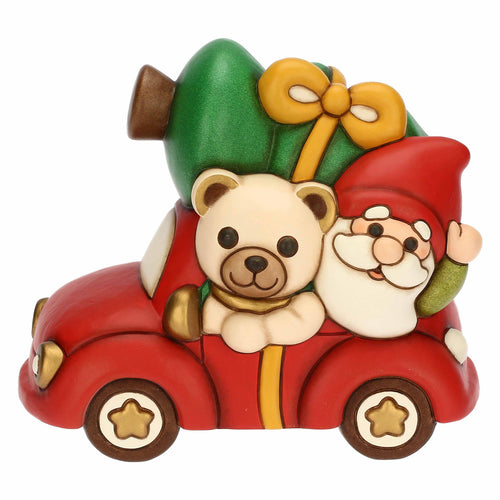 Teddy e gnomo Oliver con macchina in ceramica - THUN F3419A82