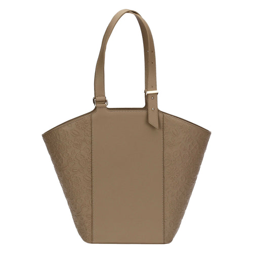 Borsa shopping taupe a forma di vela Prestige