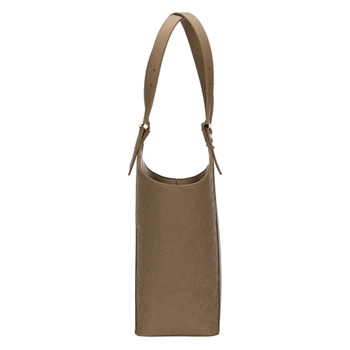 Borsa shopping taupe a forma di vela Prestige