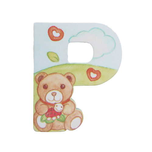 Lettera P in legno da parete