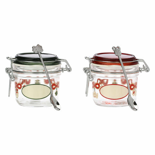 Set 2 barattoli piccoli e 2 cucchiaini Magico Natale - THUN P4494P00