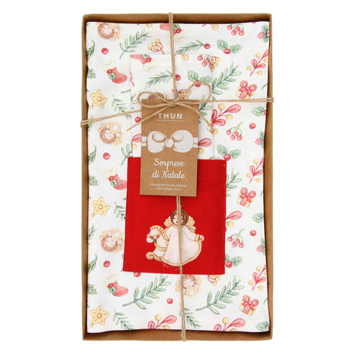Tovaglietta con tasca e tovagliolo Sorprese di Natale - THUN P5187P00