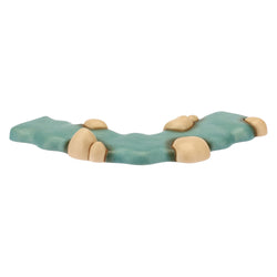 Set 1 pezzo di fiume dritto e 1 pezzo di fiume curvo Presepe Classico