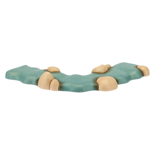 Set 1 pezzo di fiume dritto e 1 pezzo di fiume curvo Presepe Classico