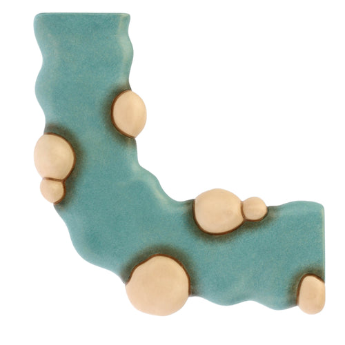 Set 1 pezzo di fiume dritto e 1 pezzo di fiume curvo Presepe Classico