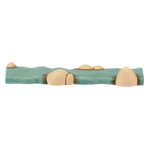 Set 1 pezzo di fiume dritto e 1 pezzo di fiume curvo Presepe Classico