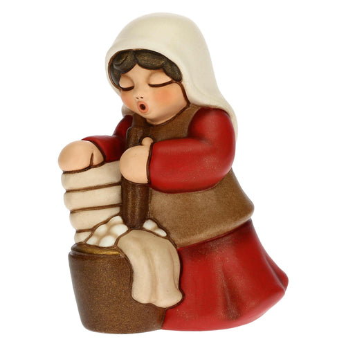 Lavandaia Presepe Classico rosso