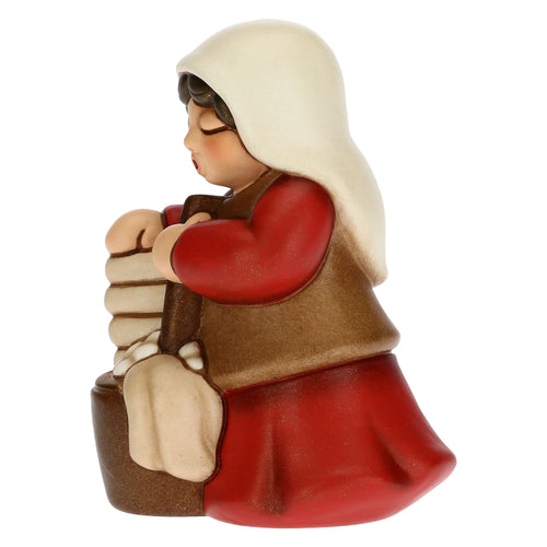 Lavandaia Presepe Classico rosso