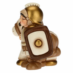 Soldato con cavallo Presepe Classico bianco