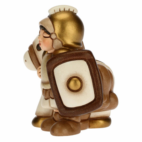 Soldato con cavallo Presepe Classico bianco
