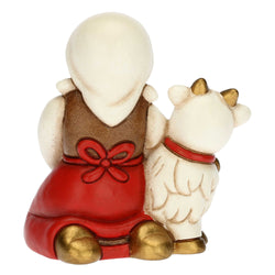 Mungitrice di capre Presepe Classico Rosso