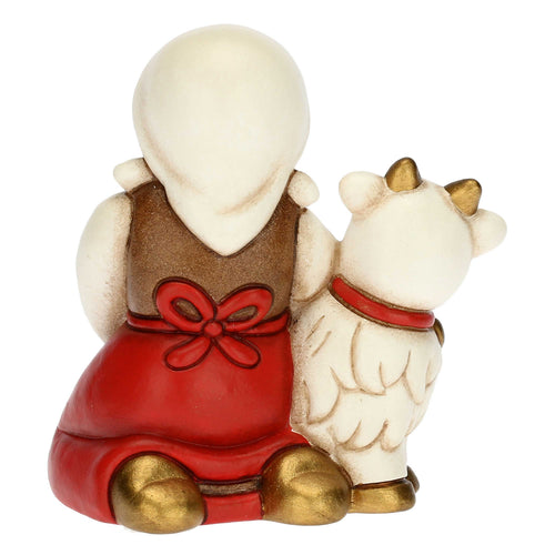 Mungitrice di capre Presepe Classico Rosso