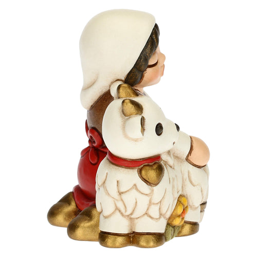Mungitrice di capre Presepe Classico Rosso