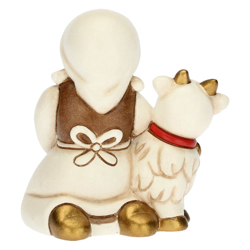 Mungitrice di capre Presepe Classico bianco