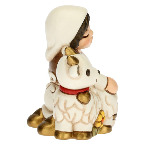 Mungitrice di capre Presepe Classico bianco