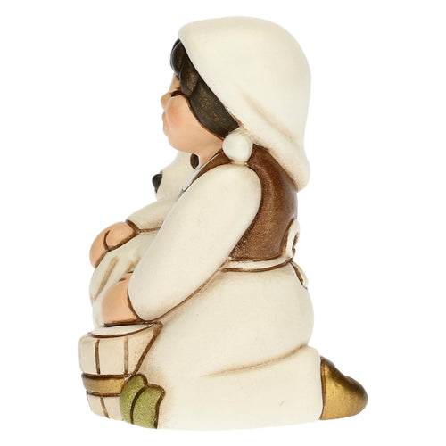 Mungitrice di capre Presepe Classico bianco